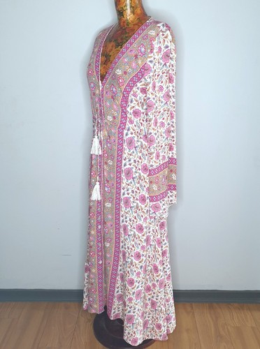 ARNHEM - Size 10 'Kauai Midi Dress - Pearl' long sleeve floral print boho hippie - Picture 3 of 9