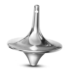 Spinning Top Accurate Spinner Top Desktop Gyro Toys Little Fidget Metal silver