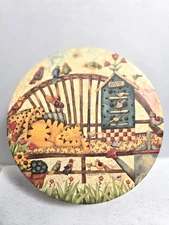 LANG CANDLE CO Y2K ROUND PEACEFUL SURROUNDINGS  6 VOTIVE GIFT SET WITH GLASS-NEW