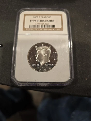 2008-S Clad 50 Cent PF  70 Ultra Cameo Graded By NGC
