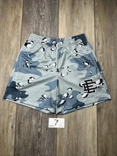 Eric Emanuel Basic Shorts Size S- Grey Chip Camo/Black