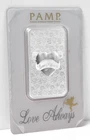 PAMP Love Always 1 Troy oz 999 Fine Silver Bar in Assay Card