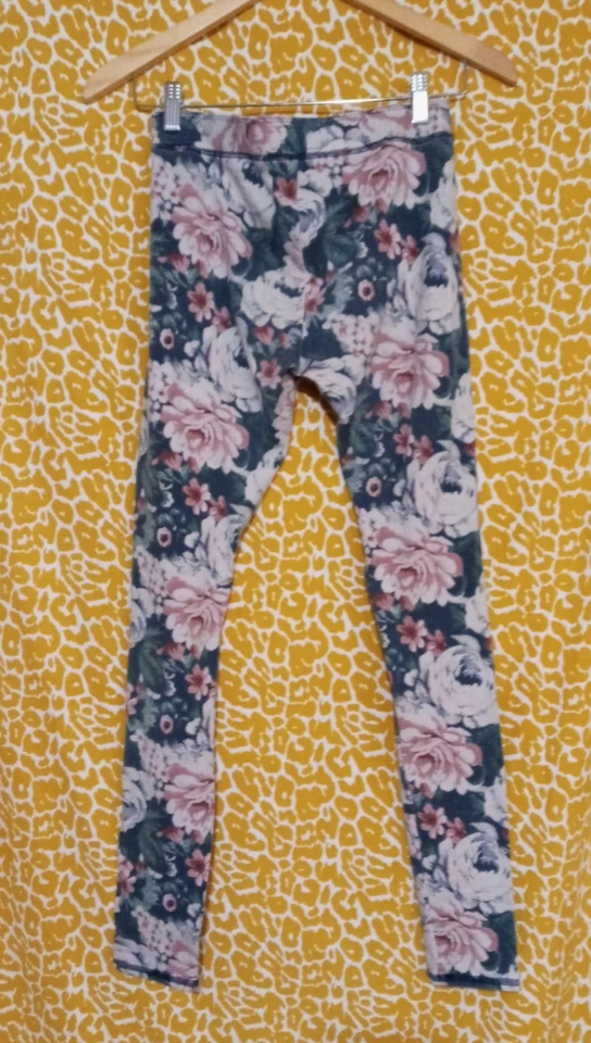 Abercrombie & Fitch Mujer Pastel Cottagecore Estampado Floral Leggings Talla Pequeña Foto 2 de 3