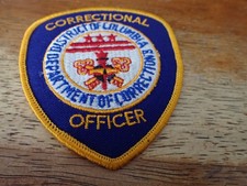 DISTRICT OF COLUMBIA CORRECTIONS COLLECTIBLE OBSOLETE  SHOULDER PATCH BX Y#4