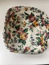 Longaberger Garden Splendor Cloth Liner for Small Berry Basket Good Condition