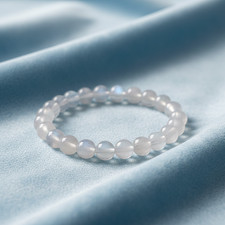 Mondstein-Armband mit 8 mm Perlen