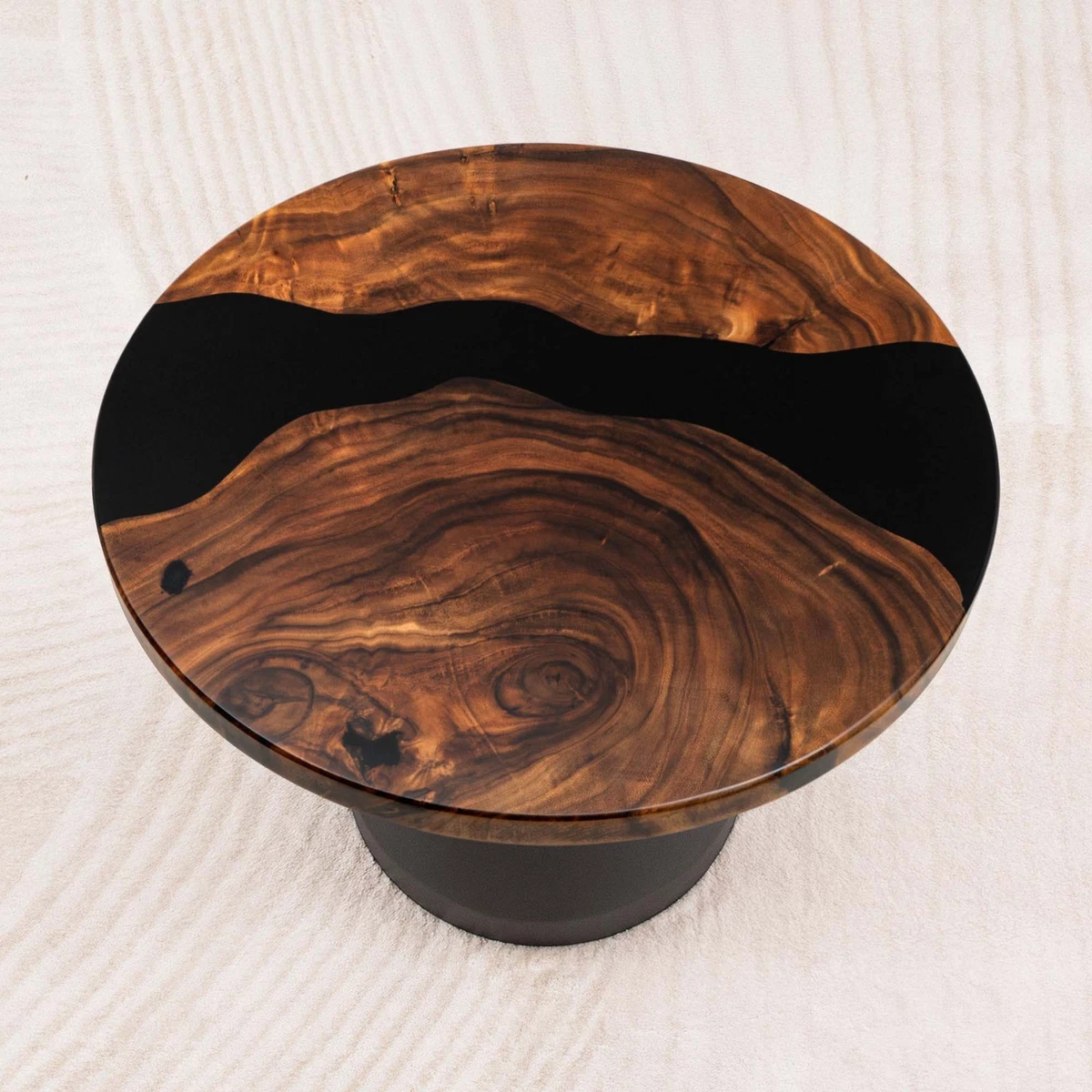Round Walnut Dining Table | eBay