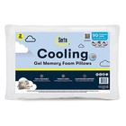 2-Pack Serta Gel Memory Foam Pillows for Neck Support & Cool Sleep - SQ Size