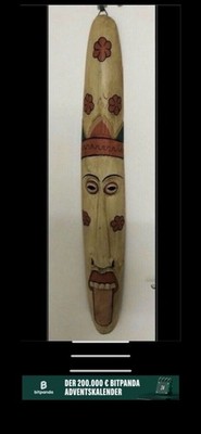 Indonesische Holzmaske handgemacht aus Bali