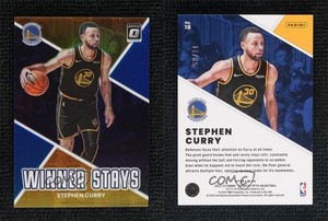2022-23 Panini Donruss Optic Winner Stays Blue Prizm /85 Stephen Curry #18