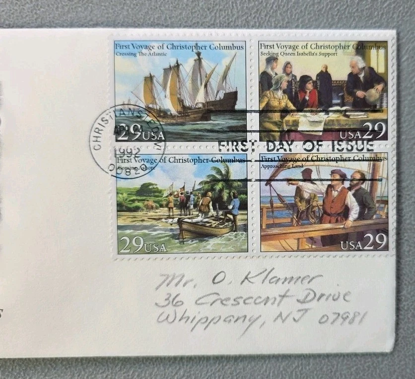 US FDC # 2620 - 2623 First Voyage Of Christopher Columbus 1992. - Image 4 of 4