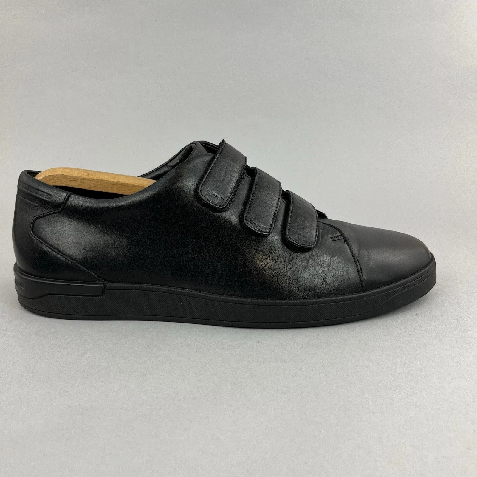 Clarks Black Triple Touch Fastening Classic Work Office Comfort Shoes 42.5 UK8.5