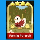 1 x Family Portrait (⭐⭐⭐⭐) - set- 16 (Golden Blitz Sticker Mono_poly_ Go)