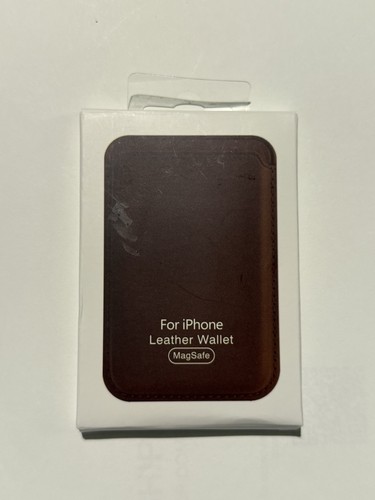 Portefeuille en cuir avec MagSafe pour iPhone - Marron - NEUF - Photo 4 sur 4