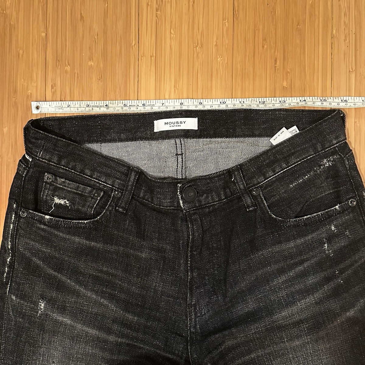 Moussy Black Vintage Jeans Howa Women's 29 Fits 31 X 27