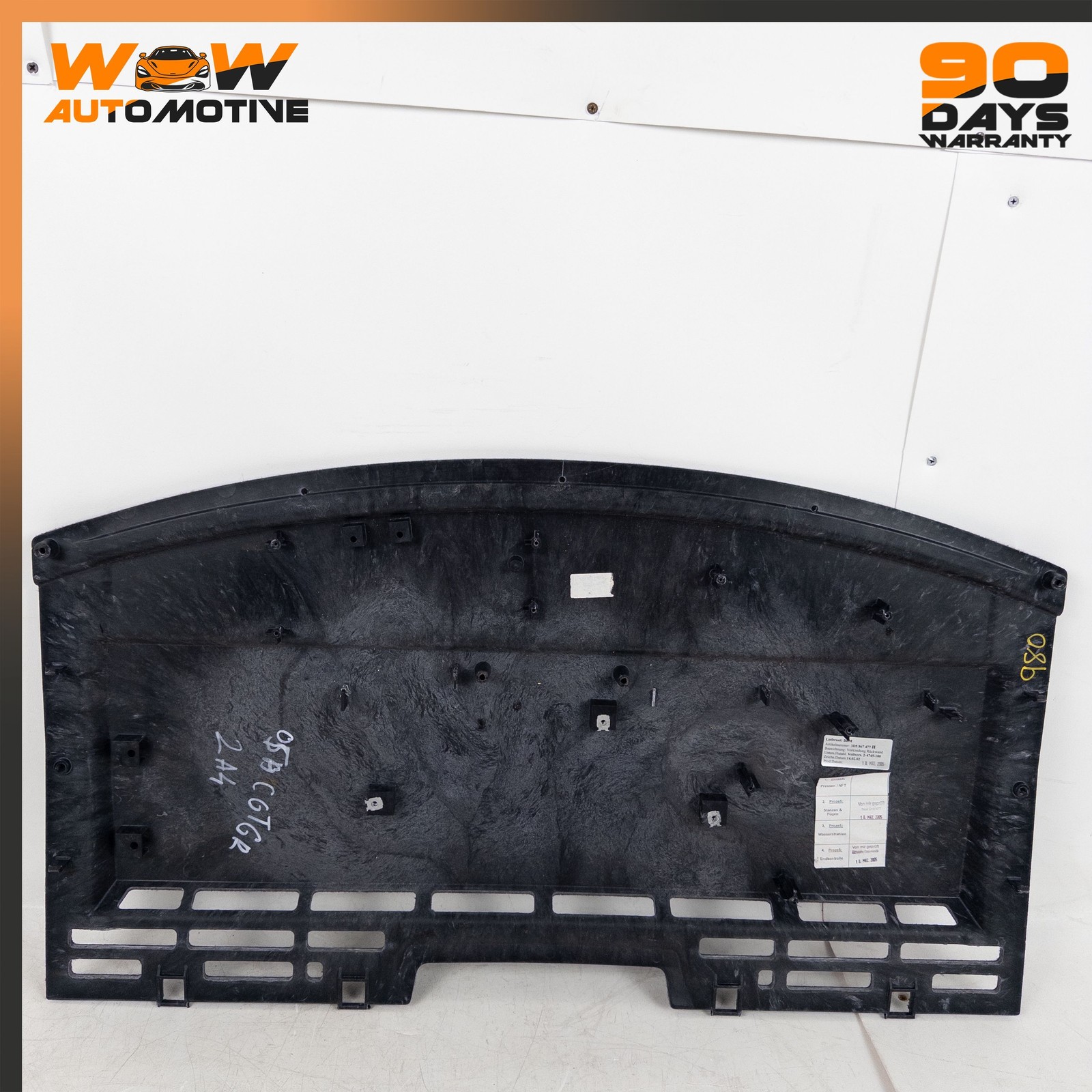 04-13 BENTLEY CONTINENTAL GT COUPE REAR TRUNK UPPER LINER CARPET TRIM PANEL OEM