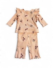Tucker Tate Girls Matching Set Long Sleeve Pink Berry 3 Mos Cotton Blend
