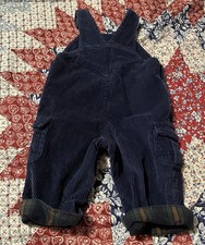 Vintage Corduroy Blue Overalls Cuddle Bear Size 6 To 9 Months Boy