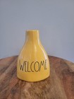 Rae Dunn Artisan Collection By Magenta Yellow Ceramic "Welcome" Vase