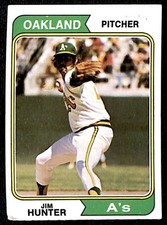 1974 Topps Jim Hunter Oakland Athletics #7