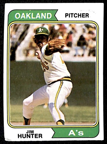 1974 Topps Jim Hunter Oakland Athletics #7 - Picture 1 of 2