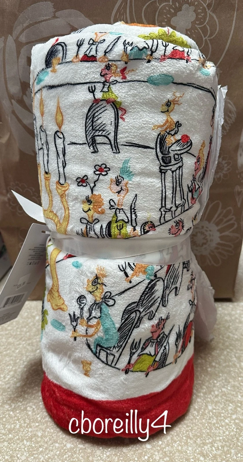 Hallmark How the Grinch Stole Christmas Storybook Blanket