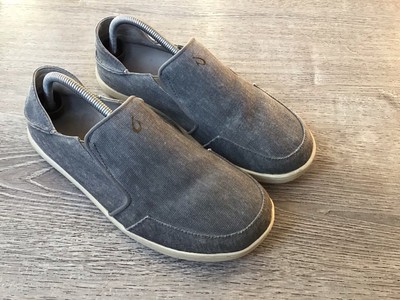 Olu Kai Nohea Love Grey Canvas‎ Men\'s Slip-On Shoes Sz 9 OLUKAI NOHEA LOLE GRAY CANVAS SLIP ON SHOES MENS SZ 8 | eBay main image 3