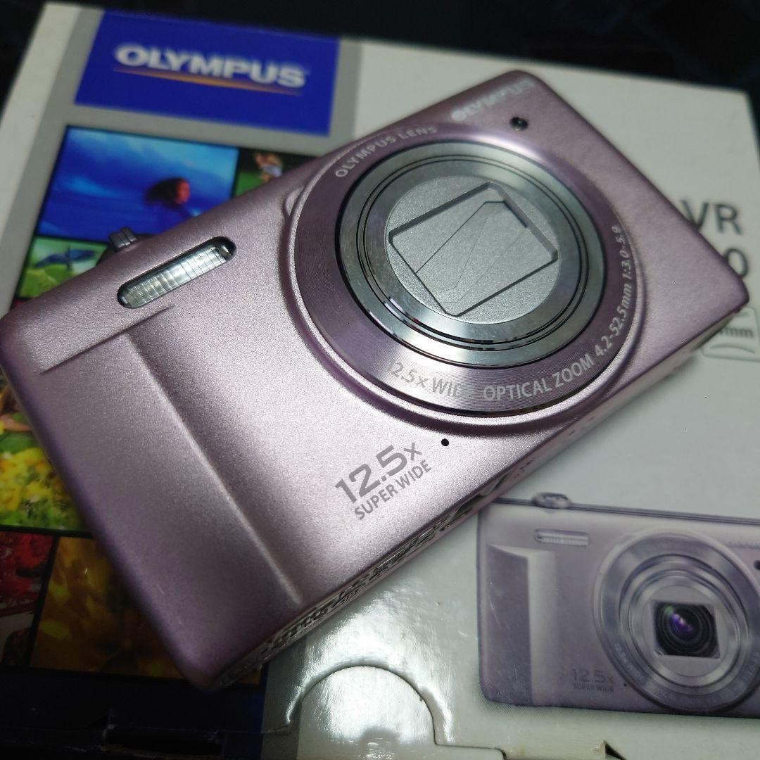 OLYMPUS VR-360 ピンク 12.5倍ズーム Olympus VR 360 Pink Digital Camera 12.5x Zoom Wide Angle