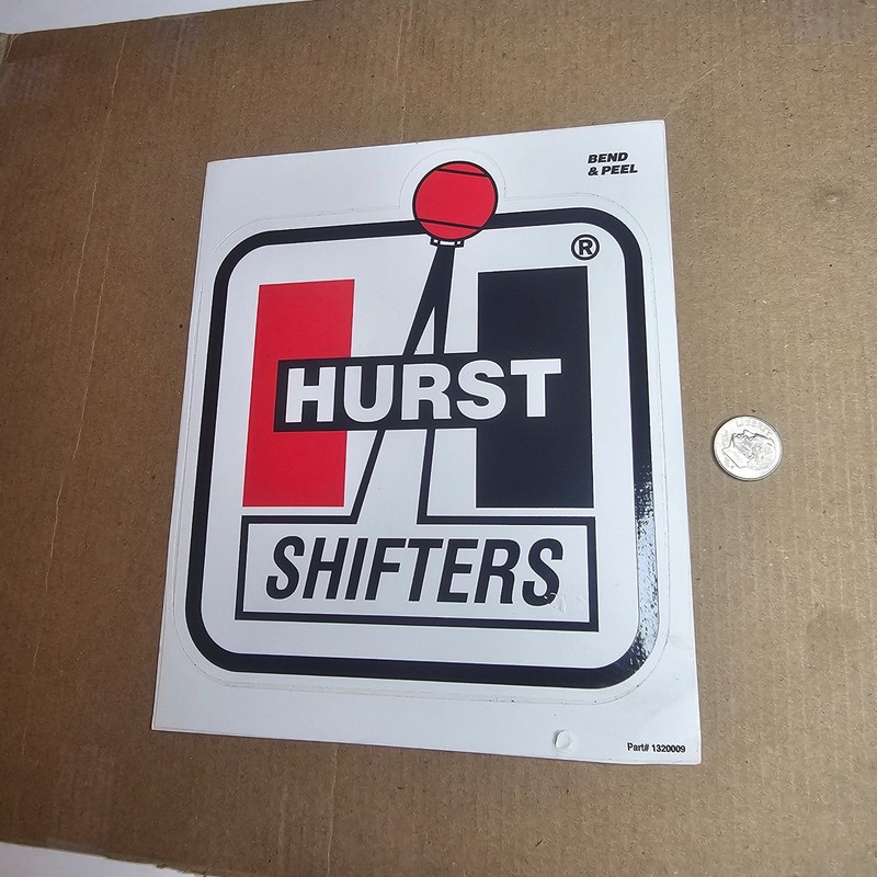 VINTAGE HURST SHIFTERS STICKER PERFORMANCE PRODUCTS RACING AUTOMOTIVE RACE CAR