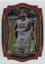 2020 Panini Select Premier Level Red Prizm Die-Cut Cesar Ruiz #191 0f3j
