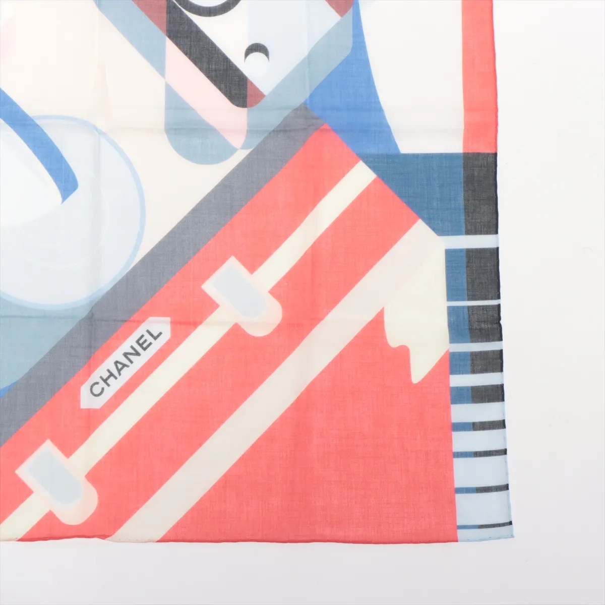 CHANELコットンスカーフ Chanel Coco Mark G19 Scarf Cotton Red handkerchief | eBay