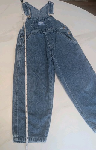 Vintage OshKosh B'Gosh Kids Size 4 Vestbak Denim Carpenter Bib Overalls - Picture 7 of 7