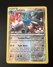 Lucario 63/124 Pokemon League [2nd Place] Stamped Championship Rev Holo TCG Card