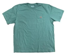 Carhartt Loose Fit Mid Weight Short Sleeve  Pocket T Shirt Size XLarge Green EUC