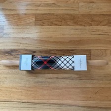 Ceramic And Wooden Rolling Pin 16&rdquo; Total Length New Black White & Red