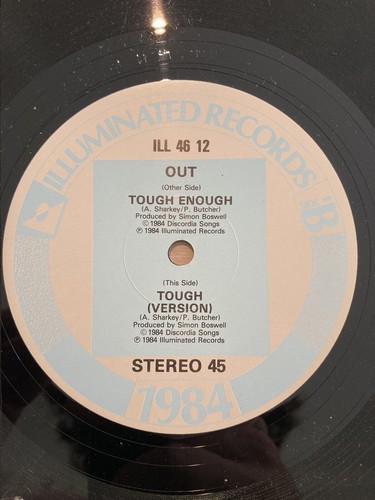 Out Tough Enough Original Vinyl 12” Single 1984 - Picture 2 of 3