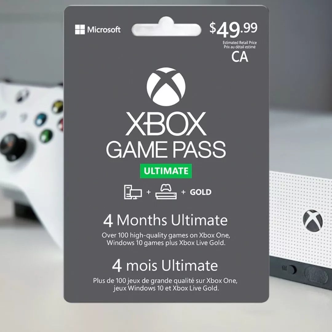 Xbox Game Pass Ultimate 1 Month Sub Card, Xbox One (Game Pass +