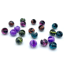 CRACKLE SLOTTED TUNGSTEN BEADS - Hareline Fly Tying Heavy Nymph & Streamers NEW!