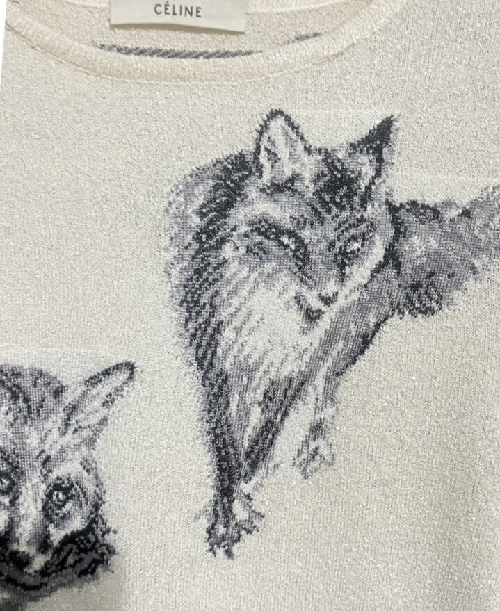 【PHOEBE PHILO】注目★Zine Tシャツ スパンコールプリント PHOEBE PHILO | ZINE T-SHIRT | SEQUINS PRINT COTTON