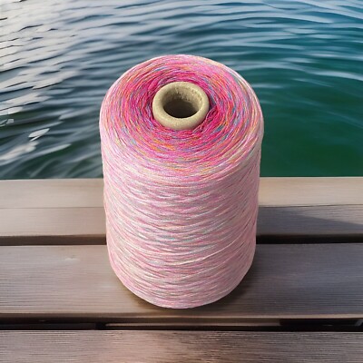 500g Cake Yarn Ombre Cotton Rose Garden Pink Purple Green Blue 2200 Meters