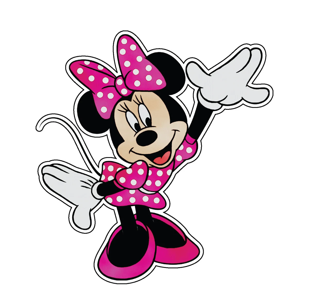 minnie mouse in pink dress