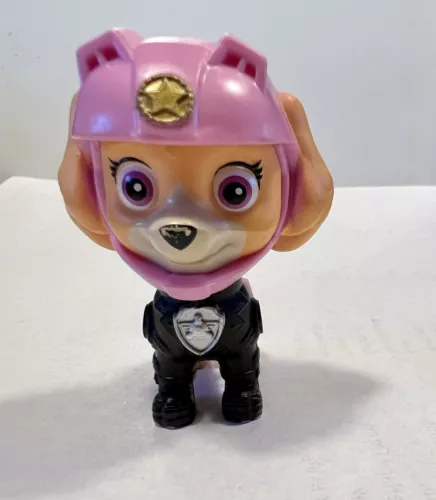 Paw Patrol PINK SKYE GIRL Helmet Jet pack DOG Figure 2.5" Pup Toy/Cake Topper