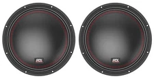 (2) MTX 5510-44 10" 1600 Watt Peak DVC 4-ohm Car Audio Subwoofers Subs