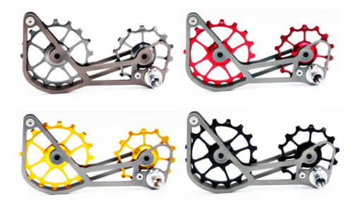 SwishTi Bicycle Oversized Pulley Titanium Cage for Shimano Ultegra 6800/9000 Red - Picture 10 of 10