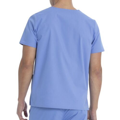 Scrubstar Unisex Solid V-Neck Scrub Top WM01T895 Ciel Blue 3XL NWT Medical - Picture 6 of 8