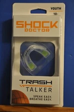 2020 Shock Doctor Trash Talker Mouth Piece, Speak Easy Breathe Easy Youth 10-