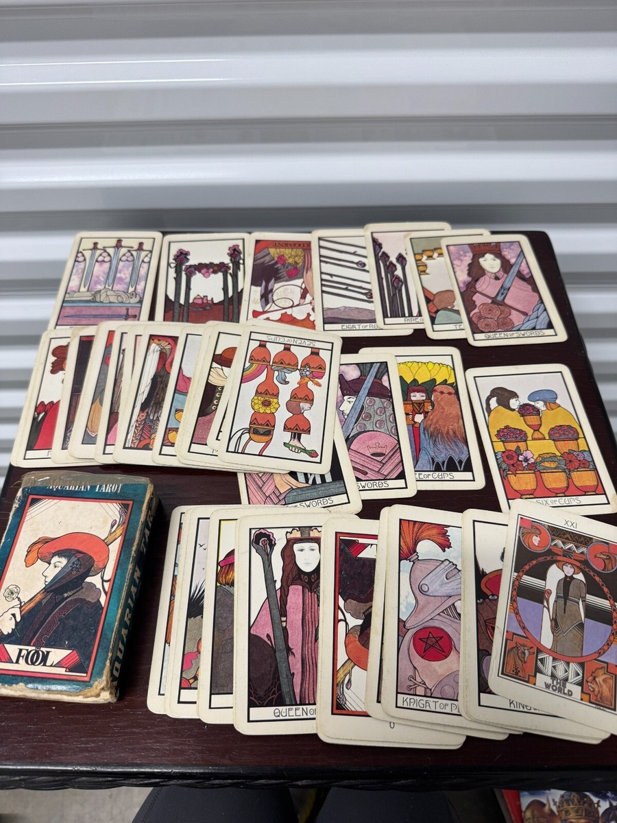 【Vintage】 THE AQUARIAN TAROT THE FOOL Vintage 1970 Aquarian Tarot Deck 