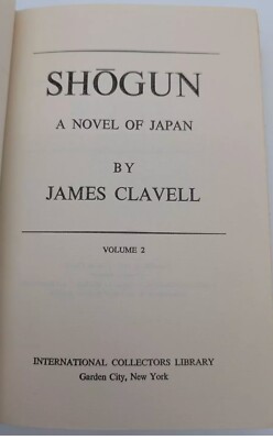 SHOGUN 1975 FIRST EDITION International Collectors Ed. Japan Novel