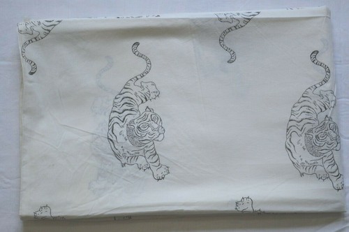5 Yard traditioneller indischer Tierdruck _ Tiger Hand Block Stoffdruck _ 1418 **