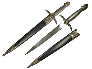 17" Medieval Renaissance Era Main Gauche Fencing Medieval Dagger w/ Scabbard NIB